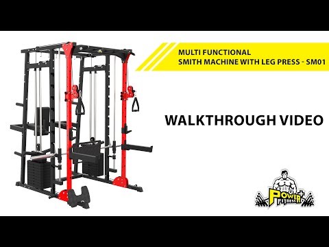 MULTI FUNCTIONAL SMITH MACHINE WITH LEG PRESS - SM01 (WALKTHROUGH VIDEO)