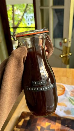 Skylar Sokolowski | HOMEMADE CHAI CONCENTRATE—totally better than store bought, I promise 😉 & it’s EASY! I love making my own chai concentrate because it’s... | Instagram