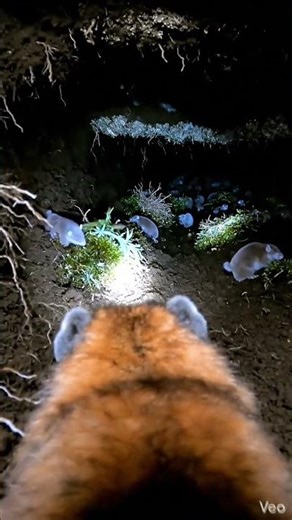 Lemming POV Inside a Secret Underground World 🐹 | Real Micro Camera Footage #Shorts