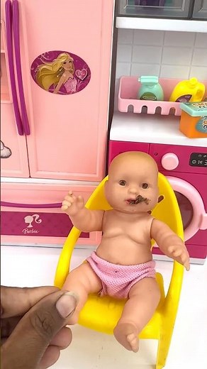 Satisfying With Unboxing barbie doll and pink Bedroom Playset ASMR #doll#barbie #barbiedoll