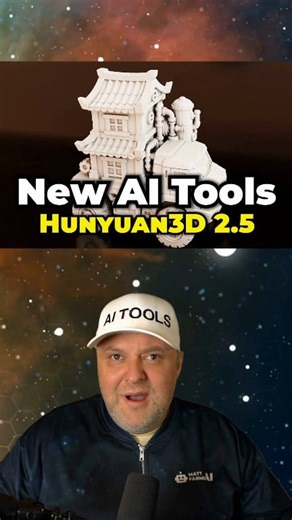 Hunyuan 3D 2.5 is the Most Powerful AI 3D Generator 🤯 #ai3d #hunyuan3d #3dmodeling #aitools #artificialintelligence #3dart #imageto3d #technews | Matt Farmer