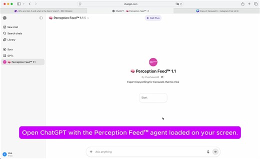 Perception feed Tutorial video