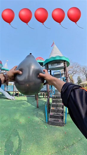Balloon Pop & Crazy Slides Mission | Playground Parkour Challenge POV