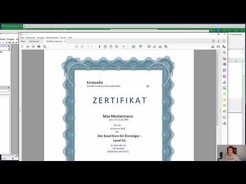 Zertifikate schnell und automatisiert erstellen I Excel-Vorlage I Excelpedia