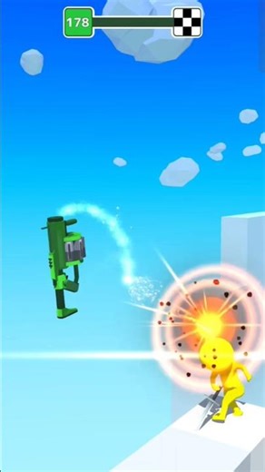 Ultimate Gun Jump Challenge 🚀 | Crazy Multiplier Tower Gameplay #anime #shorts #kids #runandgun