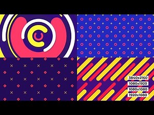 40 Loop Background Patterns After Effects Templates