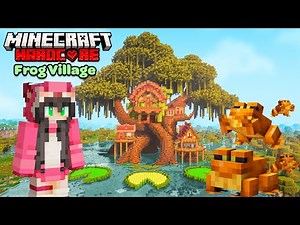 I Built a FROG VILLAGE in My Minecraft Hardcore World