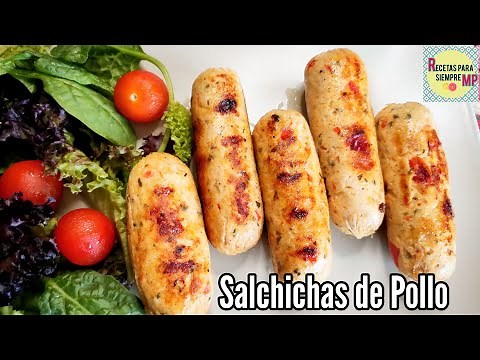 Salchichas De Pollo CASERAS, Naturales, Saludables | POLLO 100%