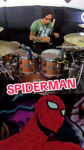 SPIDERMAN Opening Song by Jean Gonzalez Drummer