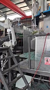 Robots at Work: Automated Glass Insulator Production 🤖 #Facebook #reels | Electrical Transmission line