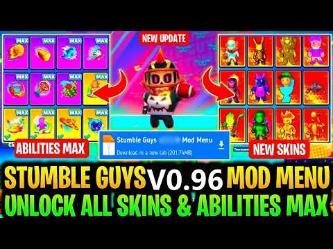 Stumble Guys Mod Apk v0.96 | Unlock All Emot & Skin | Stumble Guys Latest Hack Version 2026‼️