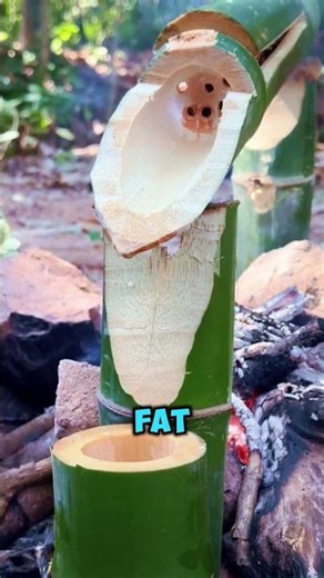 You Won’t Believe What’s Inside This Bamboo 🔥😳 #shortfeeds #shorts
