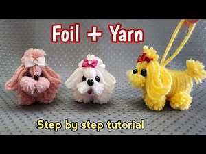 DIY With Me | Cutest Dog Easy Making with Yarn | How to make #dog | #pet | Perro haciendo con hilo
