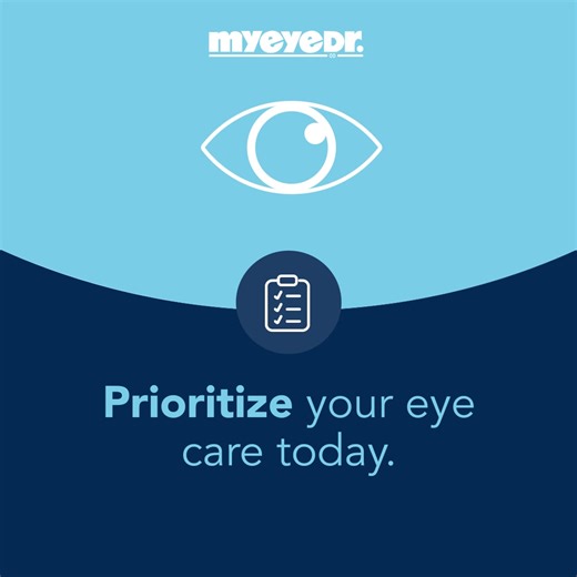 Prioritize eye care. Schedule an eye exam today. ✍️ | MyEyeDr. | Facebook