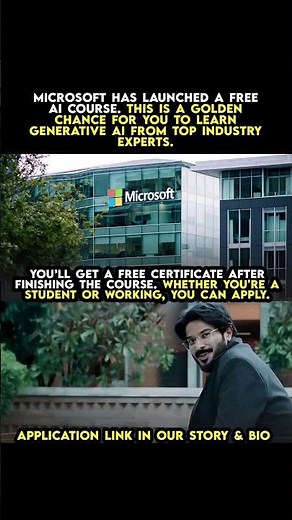 🚨 Free Microsoft AI Course – 2025 Edition!Level up your tech skills with Microsoft’s Free