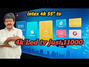 Intex 55" 4k android tv for sale//4years old//interested persons contact me//#intex #tv #yt video