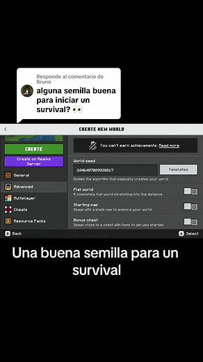 Best Minecraft Bedrock Seed for Survival