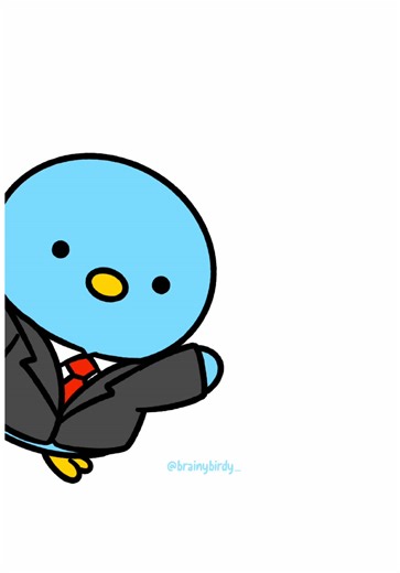 take birdy’s advice 🐦👂 . . . . . . . #cartoon #animation #cute #bird #employed