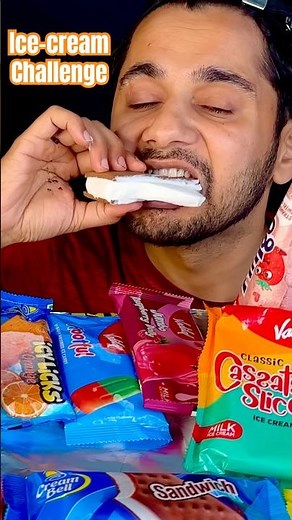 Unlimited Ice-cream Challenge #shorts #youtubeshorts #viral #icecream #food #challenge