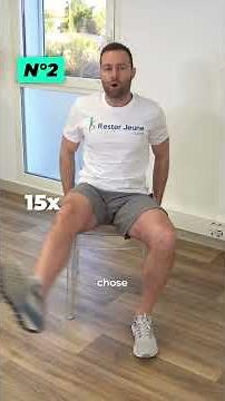 Lever difficile ? Exercices faciles sur chaise #hanchesraides #exercicesurchaise