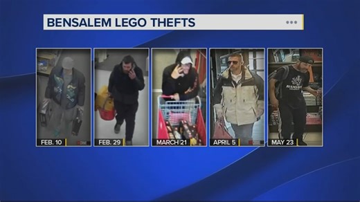 Bensalem police searching for several suspects amid rise in Lego thefts