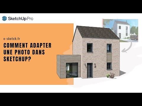 Comment modéliser un maison dans SketchUp à partir d'une photo?