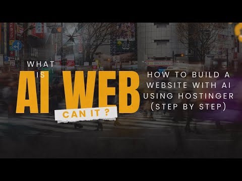 How to Build a Website with AI Using Hostinger (Step by Step) #aiweb #soloaiweb #buildwebsitewithai