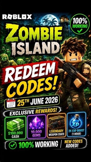Roblox Zombie Island Codes | Zombie Island Redeem Codes