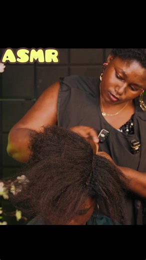 ASMR scalp scratching,blowing ,hair butter application #asmr #oyinkansolaasmr #stressrelief #relaxing #makemefamouse