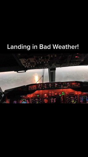 Landing a Boeing 737 in Bad Weather