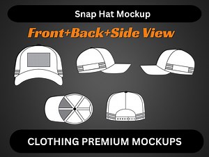 5-panel Snapback Hat Mockup: Urban Streetwear Template (digital Download) - Etsy Canada