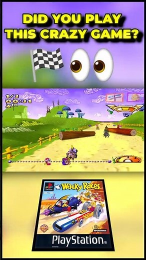 WACKY RACES ON PS1 IS PURE CHAOS!🤯💥 #shorts