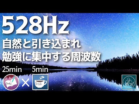 ゾーンなBGM！勉強に集中できる周波数528Hz 夢は叶う