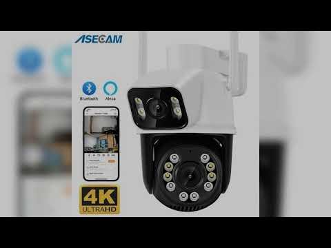 A must-have product! 8MP 4K Wifi Camera PTZ Dual Screen Ai Human Detection Auto Tracking Outdoor O