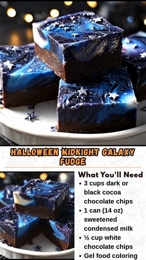 10K views · 32 reactions | Halloween Midnight Galaxy Fudge This...