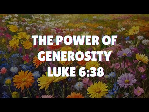 The Power of Generosity: Luke 6:38 Explained
