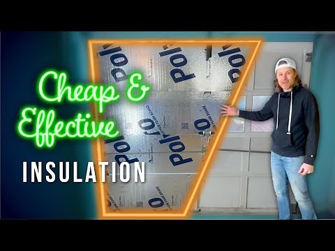 Insulate A Wood Garage Door for Less than $100