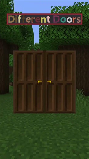 Different Doors | DARK OAK Showcase #minecraft