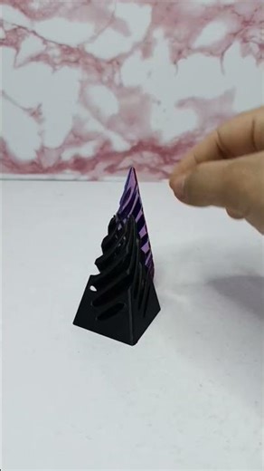 cool 3d printed spiral pyramid