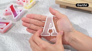 Gartful Resin Letter Molds, M Capital Alphabet Epoxy Resin Mold, Thick 3D Silicone Letter Molds for Making Letters, Word Sign Art, DIY Crafts, Making Candle, Party, Home Decor