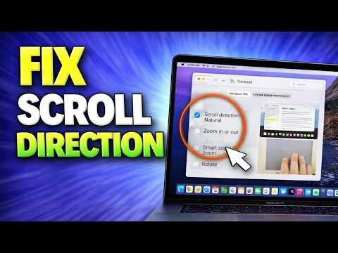 Change Scroll Direction On MacBook - Enable Or Disable Natural Scrolling