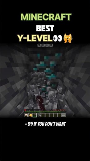 The BEST Y-Levels to Find Every Ore in Minecraft! ⛏️💎 #minecraftshorts