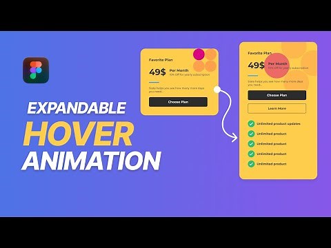 How to Create Expandable Figma Card Animation - Hover Effect Tutorial
