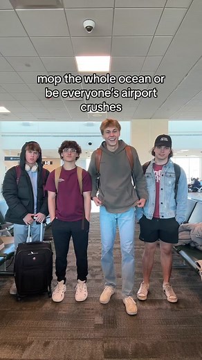 making tiktoks cus our flight keeps getting delayed