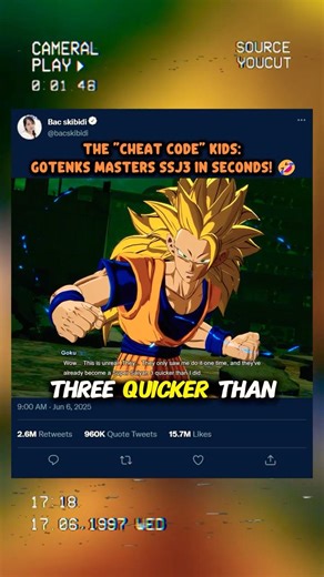 The Cheat Code Kids: Gotenks Masters SSJ3 In Seconds! 🤣 #sparkingzero #crashout #knockout