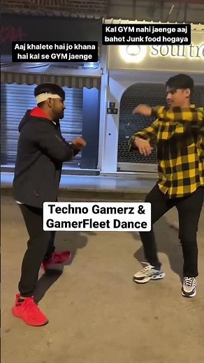 @TechnoGamerzOfficial & @GamerFleet FUNNY DANCE 🤣