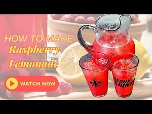 How To Make Raspberry Lemonade | Raspberry Lemonade