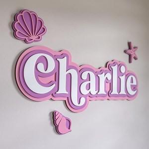3D Layered Acrylic Name Sign | Kids Nursery Decor | Name Plaque - Etsy Australia