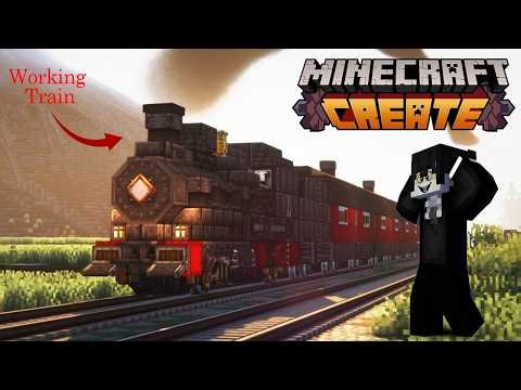 I Survived in CREATE MOD Minecraft and made Crazy Builds | Part 1
