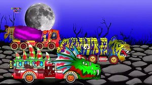Big Trucks Good vs Evil | Learn Street Vehicles Video For Kids | Cement Mixer | Garbage Truck